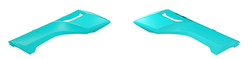 RTech Radiator Shrouds for SUR-RON Ultra Bee Bikes (2023-2025) - (Aquamarine Green)