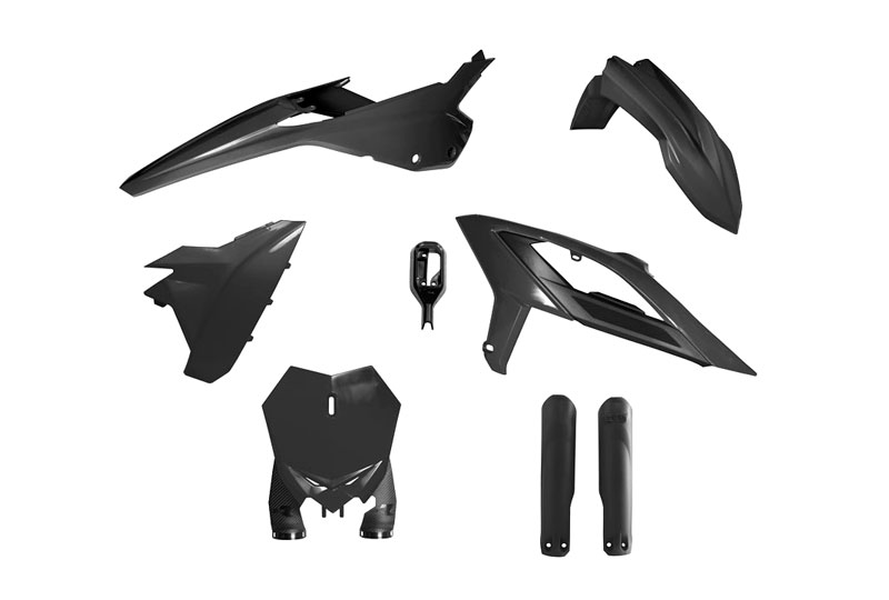 RTech Plastic Kit for Beta RX Bikes (2023-2024) - 6 PCS - (Black)