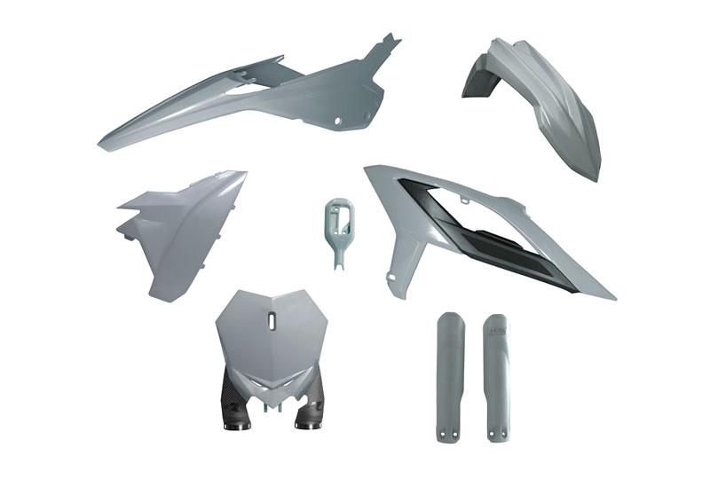 RTech Plastic Kit for Beta RX Bikes (2023-2024) - 6 PCS - (Quantum Grey)