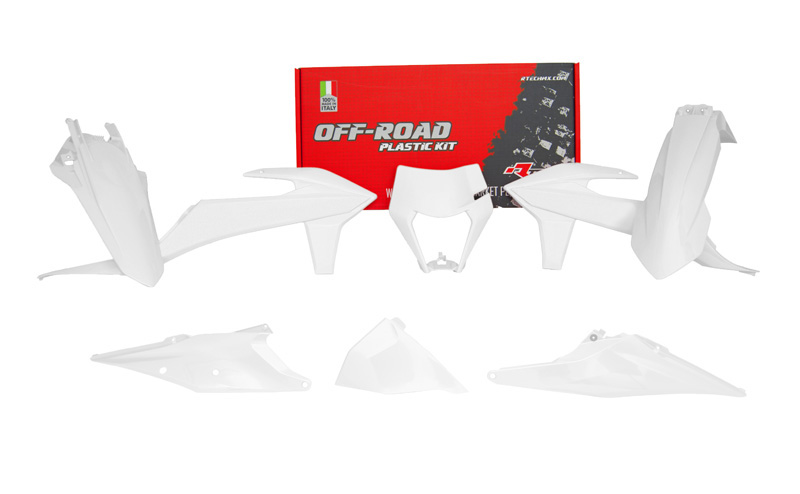 RTech Plastic Kit for KTM Bikes (2020-2023) - 6 PCS - (White)