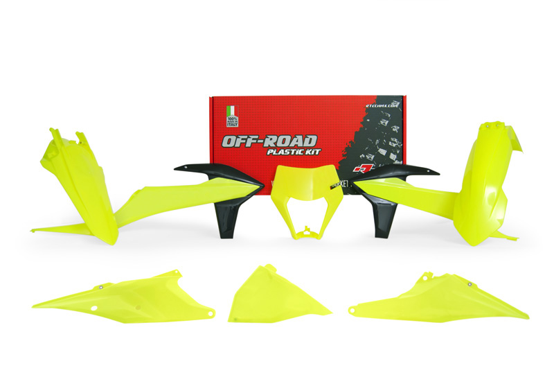 RTech Plastic Kit for KTM Bikes (2020-2023) - 6 PCS - (Neon Yellow)
