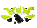 RTech Revolution Plastics Conversion Kit for Yamaha YZ & YZ-X Bikes (2002-2022) - 7 PCS - (Neon Yellow/Black)