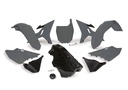 RTech Revolution Plastics Conversion Kit for Yamaha YZ & YZ-X Bikes (2002-2022) - 7 PCS - (Quantum Grey / Black)