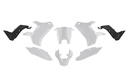 RTech Revolution Plastic Kit for Yamaha Tenere 700 Bikes (2019-2024) - 5 PCS - (White/Black) 