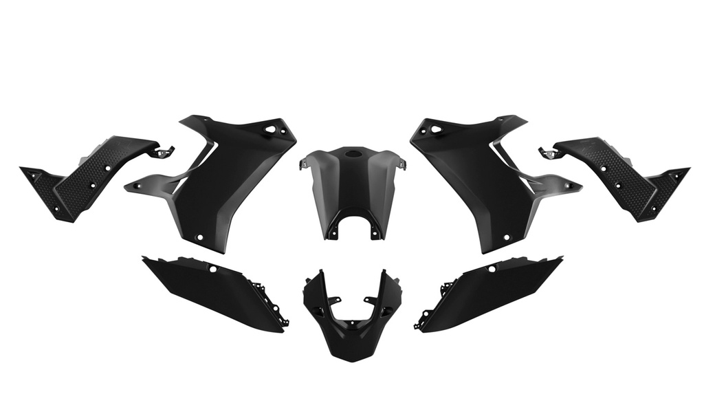 RTech Revolution Plastic Kit for Yamaha T7 Bikes (2019-2024) - 7 PCS - (Black)