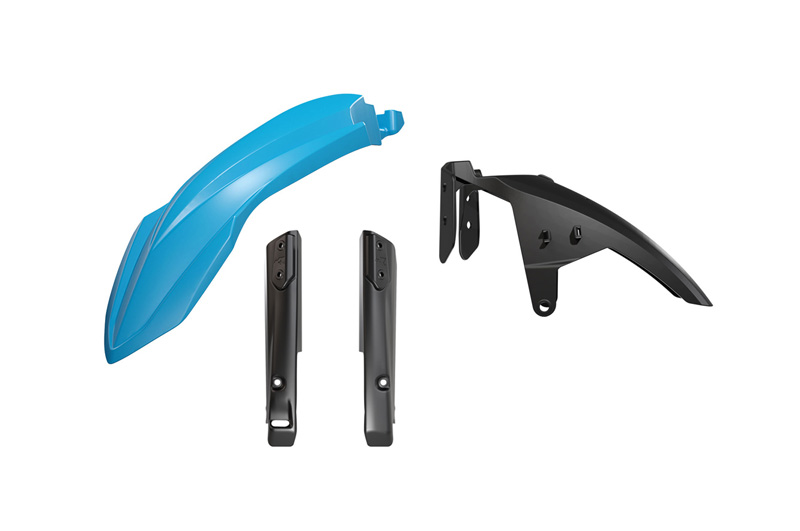 RTech Fender and Fork Guard Kit for Yamaha T7 Bikes (2019-2024) - 3 PCS - (Light Blue)