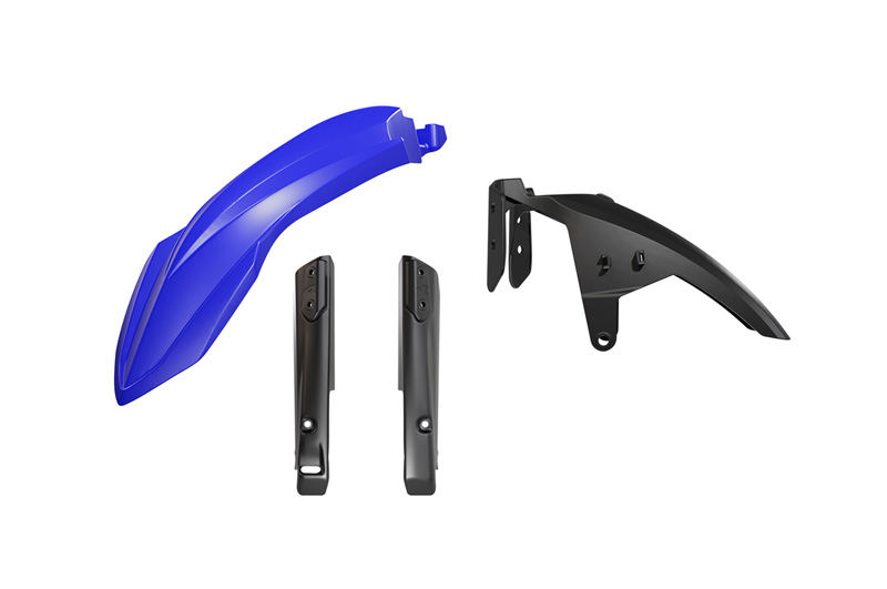 RTech Fender and Fork Guard Kit for Yamaha T7 Bikes (2019-2025) - 3 PCS - (Yamaha Blue) 
