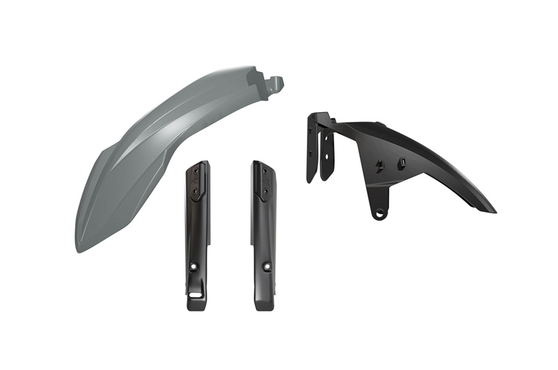 RTech Fender and Fork Guard Kit for Yamaha T7 Bikes (2019-2024) - 3 PCS - (Light Grey)
