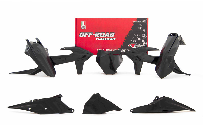 RTech Plastic Kit for KTM Bikes (2019-2022) - 6 PCS - (Black)