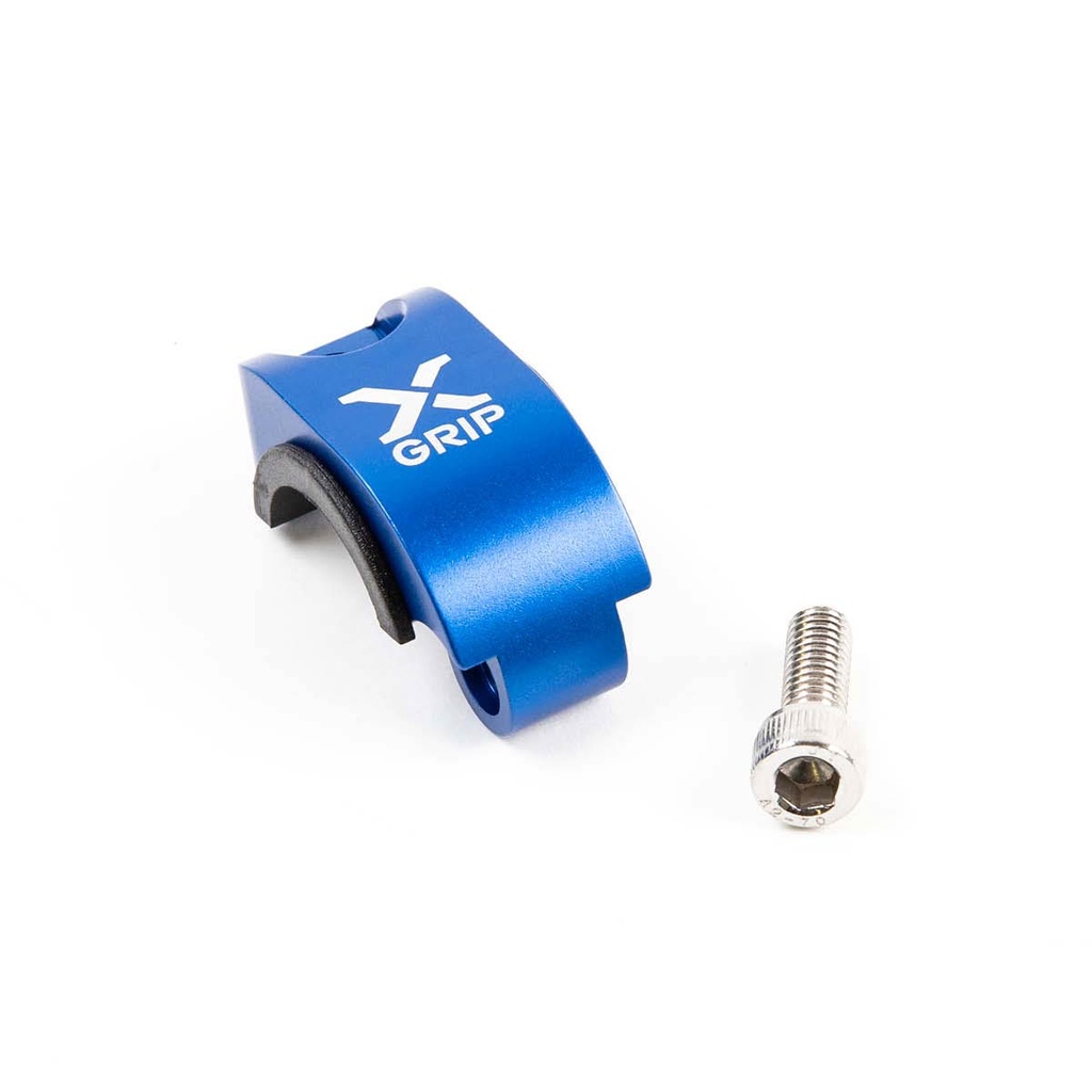 X-Grip Rotator Clamp for Husqvarna and GasGas Bikes with Braktec Controls (Blue)