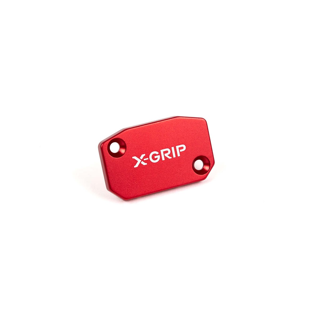 X-Grip Brake and Clutch Pump Cap for KTM, Husqvarna, and GasGas Bikes with Brembo Fittings (Red)