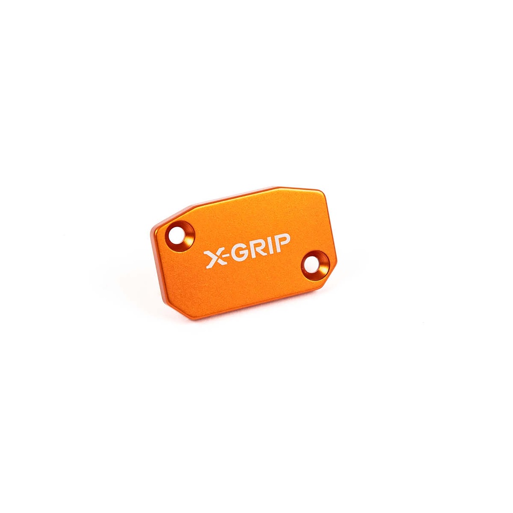 X-Grip Brake and Clutch Pump Cap for KTM, Husqvarna, and GasGas Bikes with Brembo Fittings (Orange)
