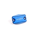 X-Grip Brake and Clutch Pump Cap for Husqvarna, and GasGas Bikes with Braktec Fittings (Blue)