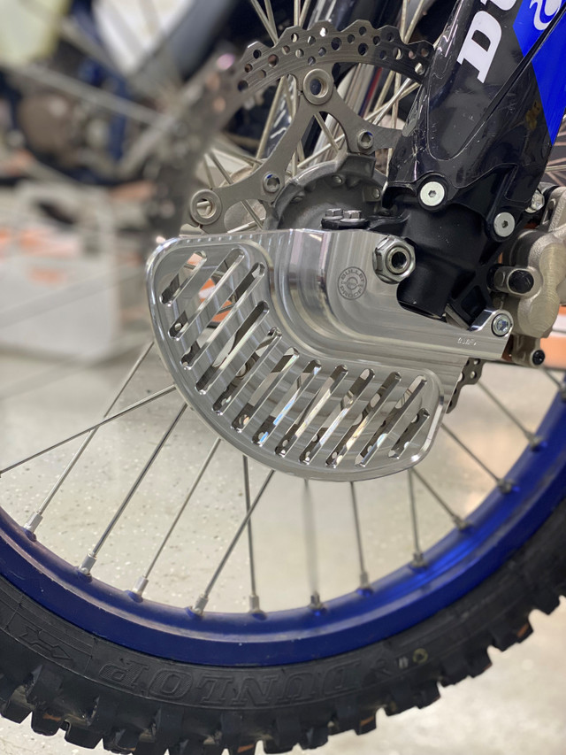 Bullet Proof Designs Front Disc Guard for Yamaha and Fantic Bikes (2021-Up) - (Black)