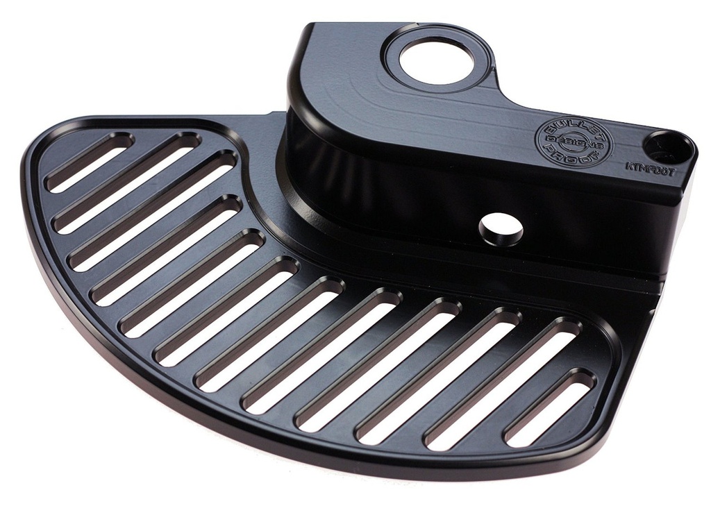 Bullet Proof Designs Front Disc Guard for GasGas and RIEJU Bikes (2018-2023) - (Black)