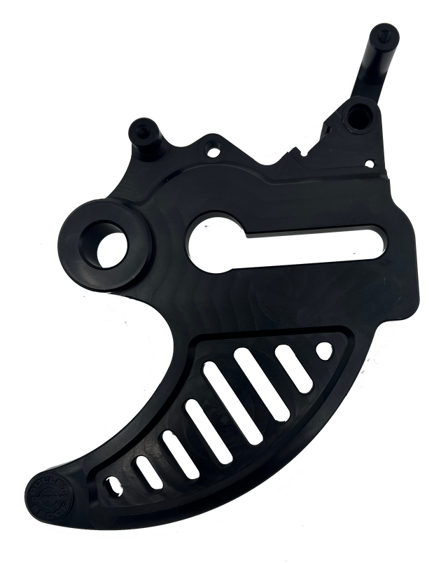 Bullet Proof Designs Rear Disc Guard for GasGas and RIEJU Bikes (2013-2021) - (Black)