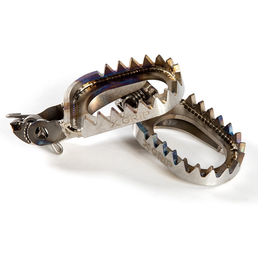 X-Grip Titan Piranhas Footpegs for Honda CR and CRF Bikes (2002-Up)