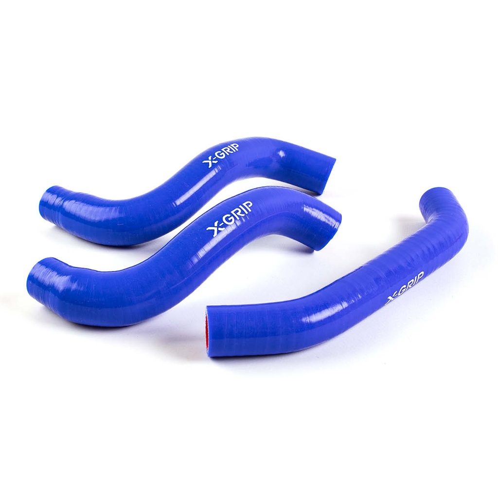 X-Grip Silicone Radiator Hoses for KTM, Husqvarna, and GasGas 250-350 Bikes (2023-Up) - (Blue)
