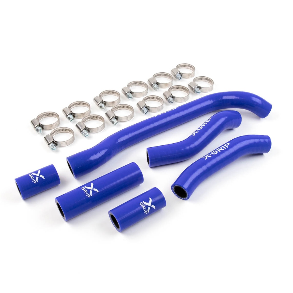 X-Grip Silicone Radiator Hose Kit for Sherco SE-R 250-300 Bikes (2017-2018) - (Blue)