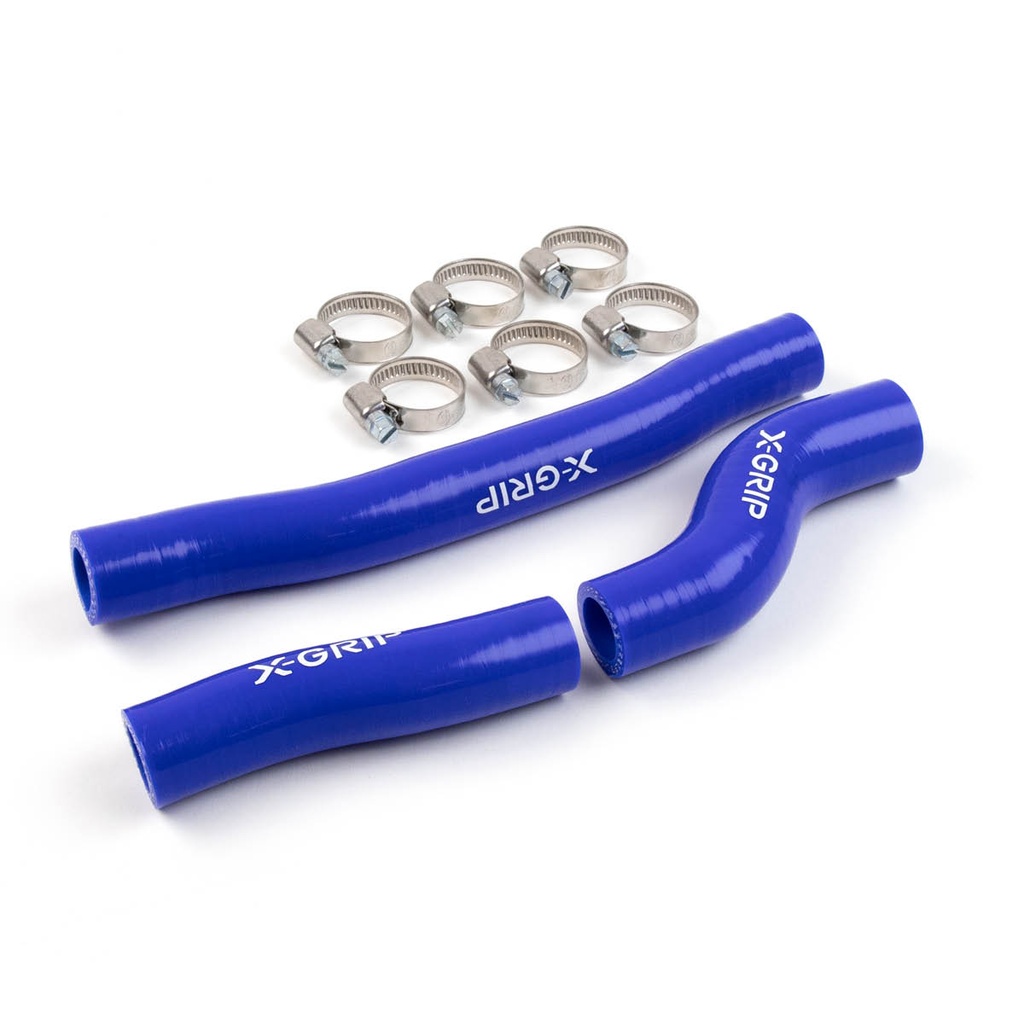X-Grip Silicone Radiator Hoses for KTM, and Husqvarna 250-300 Bikes (2019-2023) - (Blue)