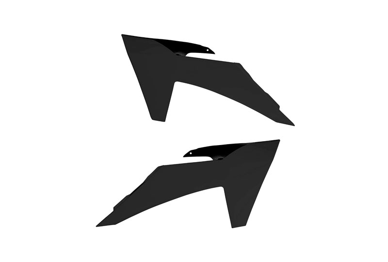 RTech Radiator Scoops for KTM Bikes (2022-2024) - (Black)