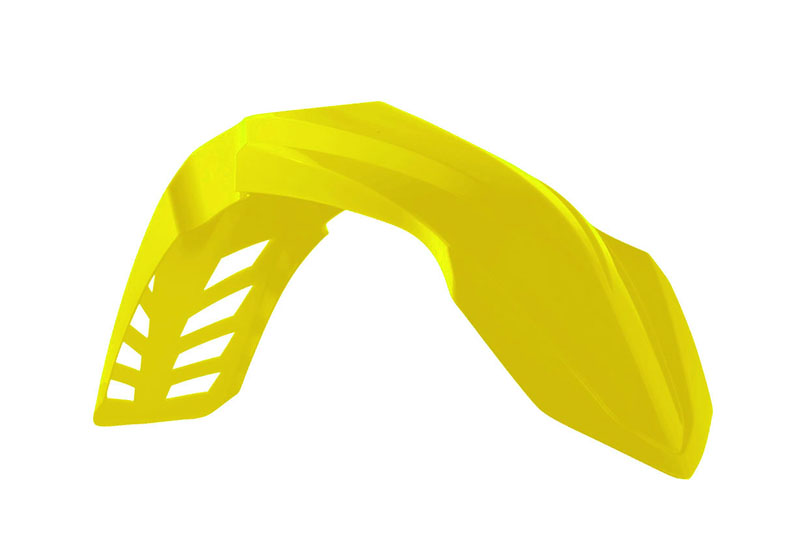 RTech Revolution Vented Front Fender for Yamaha YZ & YZ-X Bikes (2002–2021) - (Neon Yellow)
