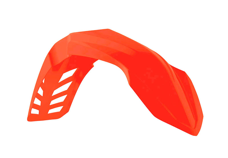 RTech Revolution Vented Front Fender for Yamaha YZ & YZ-X Bikes (2002–2021) - (Ducati Neon Red)