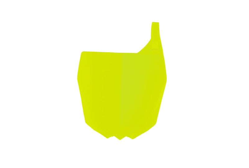 RTech YZ Revolution Front Number Plate for Yamaha YZ, YZF, YZ-F & YZ-X (2010–2022) - (Neon Yellow)