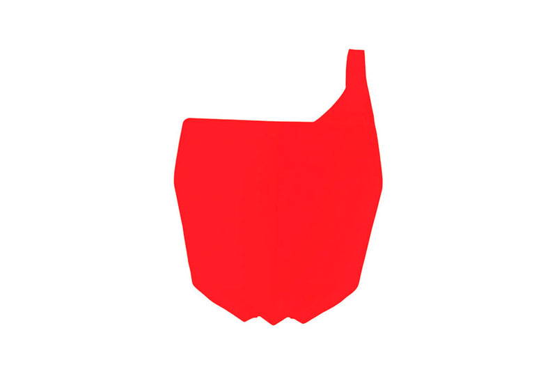 RTech YZ Revolution Front Number Plate for Yamaha YZ, YZF, YZ-F & YZ-X (2010–2022) - (Ducati Neon Red)