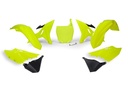 RTech Revolution Plastic Kit for Yamaha WR/YZ/YZ-X Models (2002 to 2022) - 6 PCS - (Neon Yellow / Black)