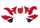 RTech Revolution Plastic Kit for Yamaha WR/YZ/YZ-X Models (2002 to 2022) - 6 PCS - (Ducati Neon Red / Black)