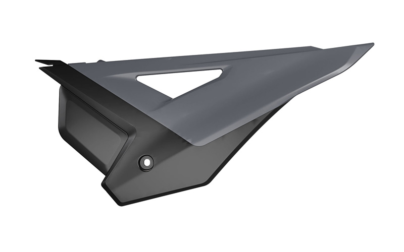 RTech Side Panels for Honda CRF-R/CRF-RWE/CRF-RX Bikes (2025) - (Quantum Grey / Black)
