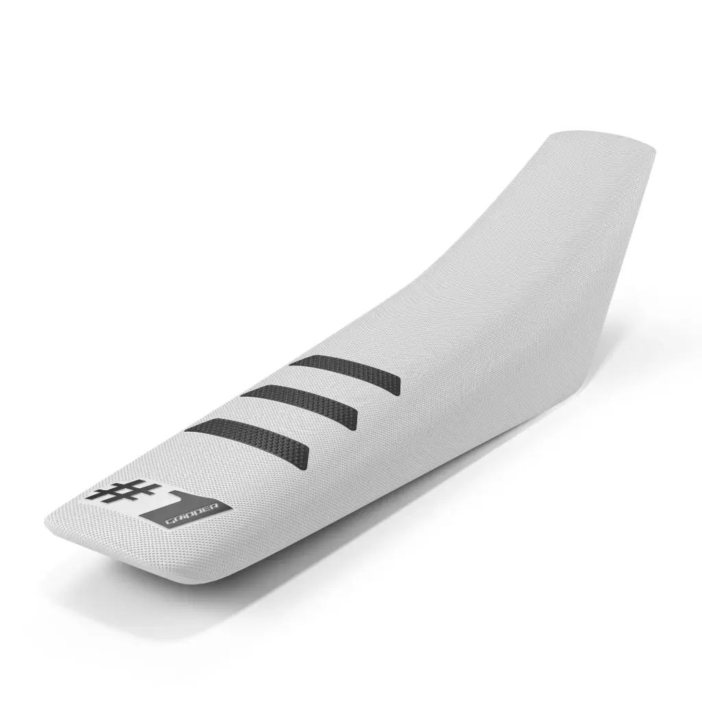 #1 Gripper Light Rib Universal Seat Cover (White/Black)