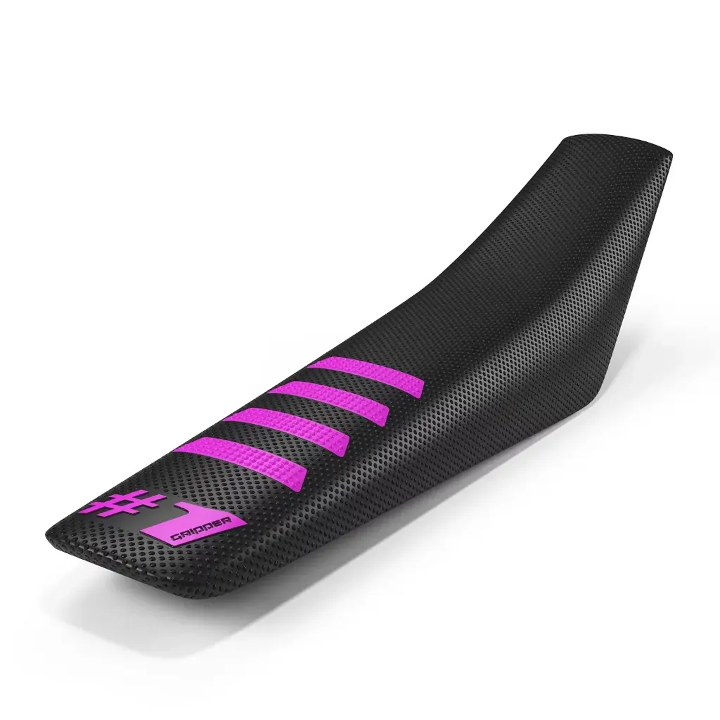 #1 Gripper Ribbed Universal Seat Cover (Black/Pink)