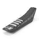#1 Gripper Ribbed Universal Seat Cover (Dark Grey/White)