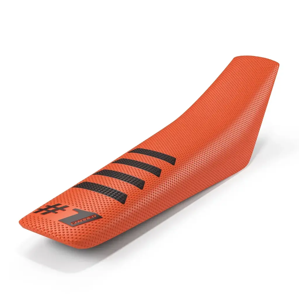#1 Gripper Ribbed Universal Seat Cover (Orange/Black)