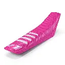 #1 Gripper Ribbed Universal Seat Cover (Pink/White)