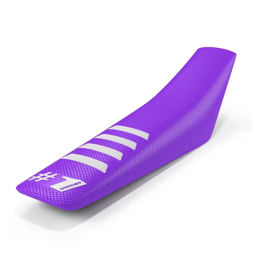 #1 Gripper Ribbed Universal Seat Cover (Purple/White)