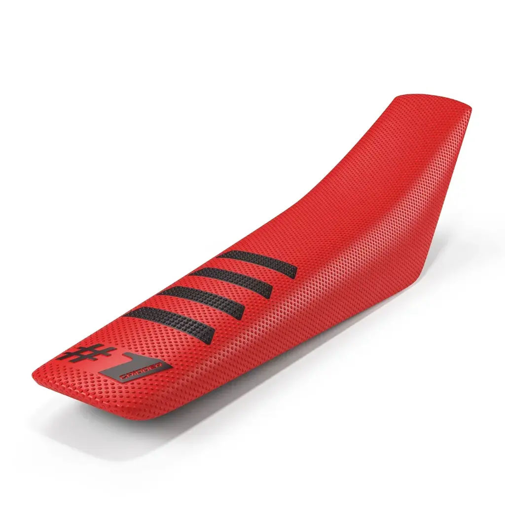 #1 Gripper Ribbed Universal Seat Cover (Red/Black)