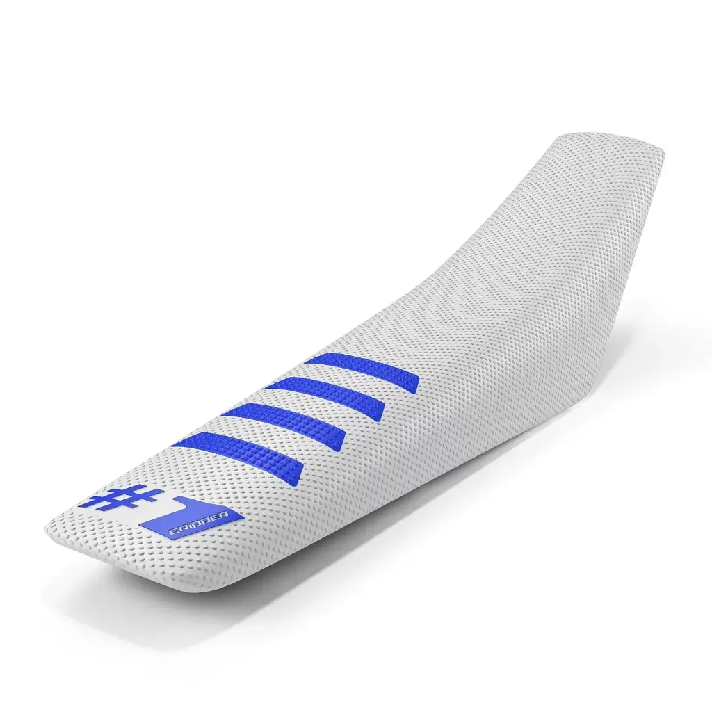 #1 Gripper Ribbed Universal Seat Cover (White/Blue)