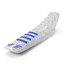 #1 Gripper Ribbed Universal Seat Cover (White/Blue)