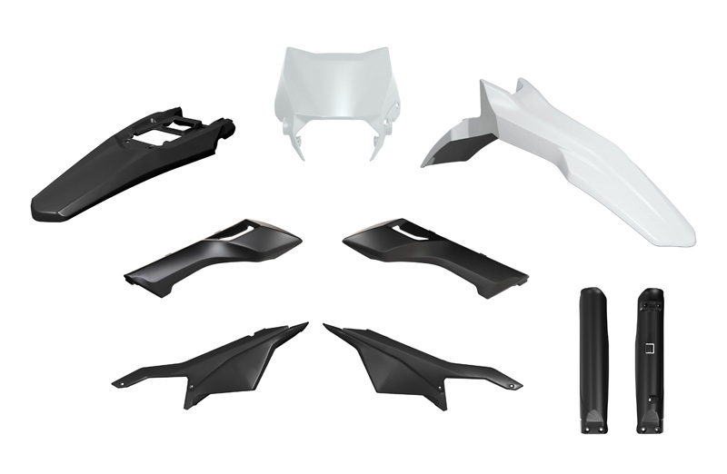 RTech Complete Plastic Kit for Sur-Ron Ultra Bee Models (2023 to 2024) - 6 PCS - (Black/White)