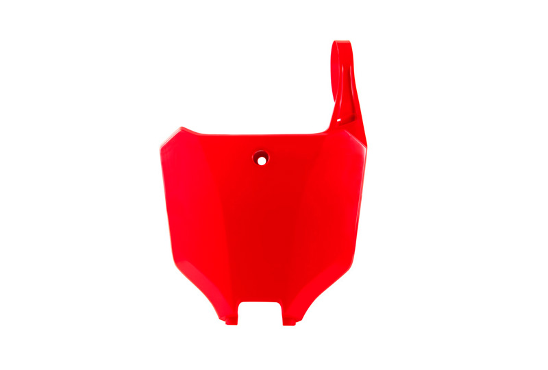 RTech Front Number Plate for Honda 250/450 CRF-R, CRF-RWE & CRF-RX Bikes (2021-2025) - (CRF Red)