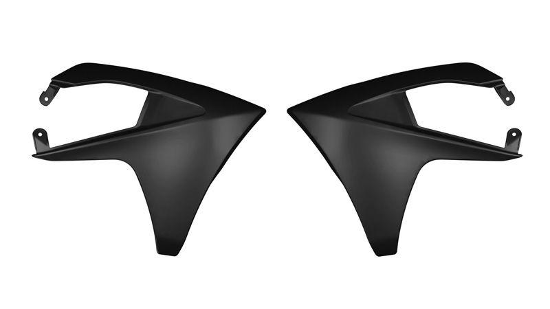 RTech Radiator Shrouds for Select GasGas Bikes (2023-2025) - (Black)