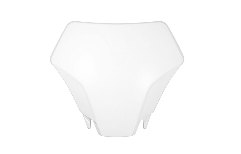RTech Front Number Plate for Select GasGas Bikes (2023-2025) - (White)