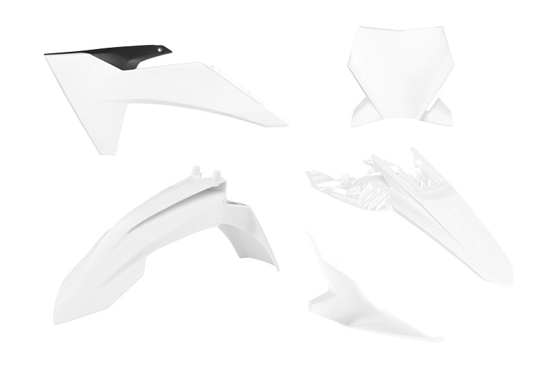 RTech Plastic Kit for KTM SX 65 Bikes (2024-2025) - 5 PCS - (White)