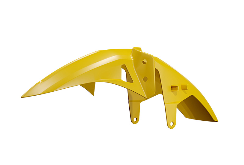 RTech Low Front Fender for Honda, Kove and Yamaha Adventure Bikes (2019-2025) - (Yamaha Yellow)
