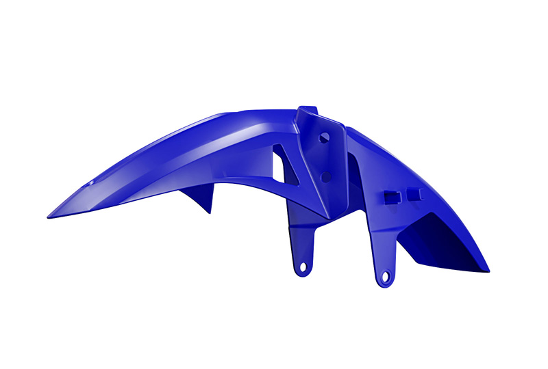 RTech Low Front Fender for Honda, Kove and Yamaha Adventure Bikes (2019-2025) - (Honda Blue)