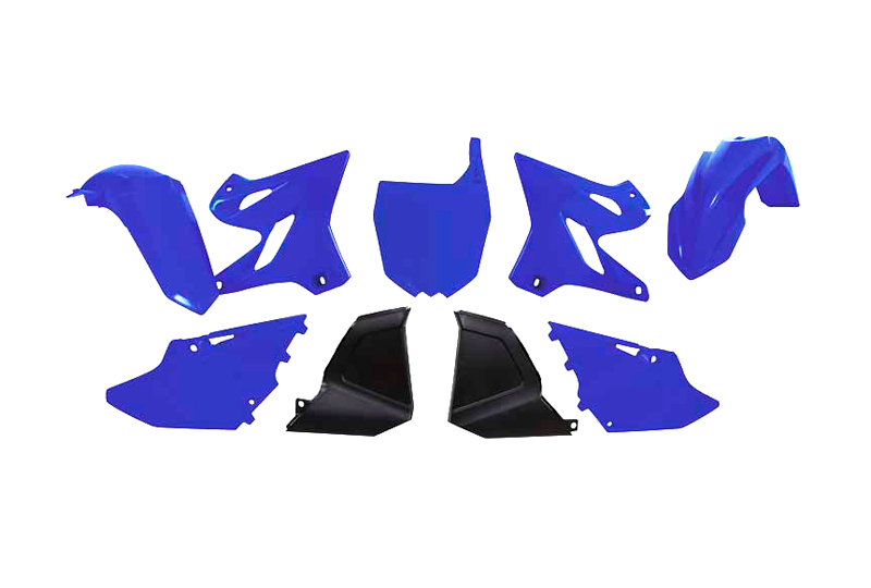 RTech Plastics Restyling Kit for Yamaha YZ/YZ-X Models (2002 to 2021) - 6 PCS - (Blue / Black)