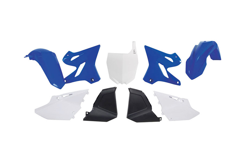 RTech Plastics Restyling Kit for Yamaha YZ/YZ-X Models (2002 to 2021) - 6 PCS - (Blue / White / Black)